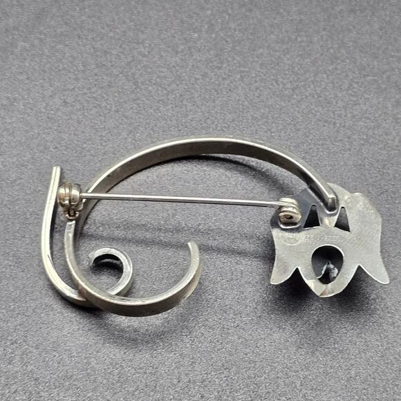 Sterling Silver Dog Brooch Beau Sterling Hound Dog Lover Gift - Picture 3 of 10